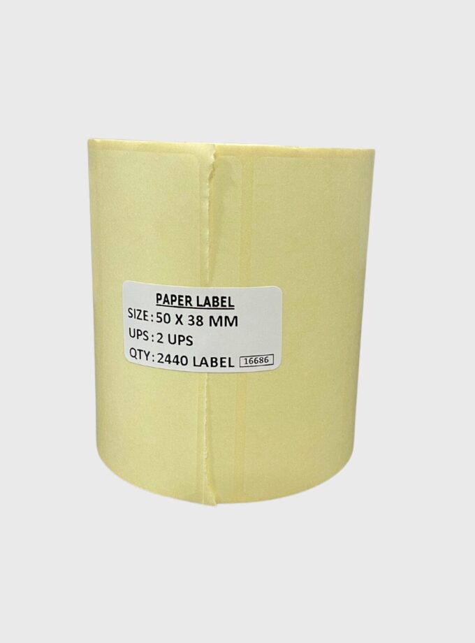 50×38 2ups Chromo Label Roll