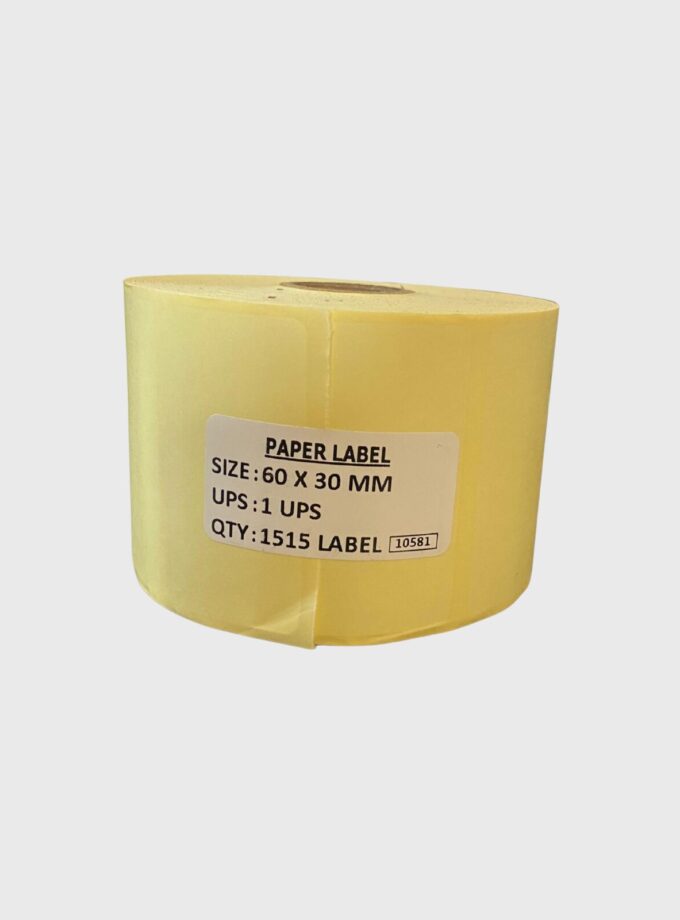 60X30 1Ups Chromo Label Roll with 1515 Label (Pack Of 6 Roll)