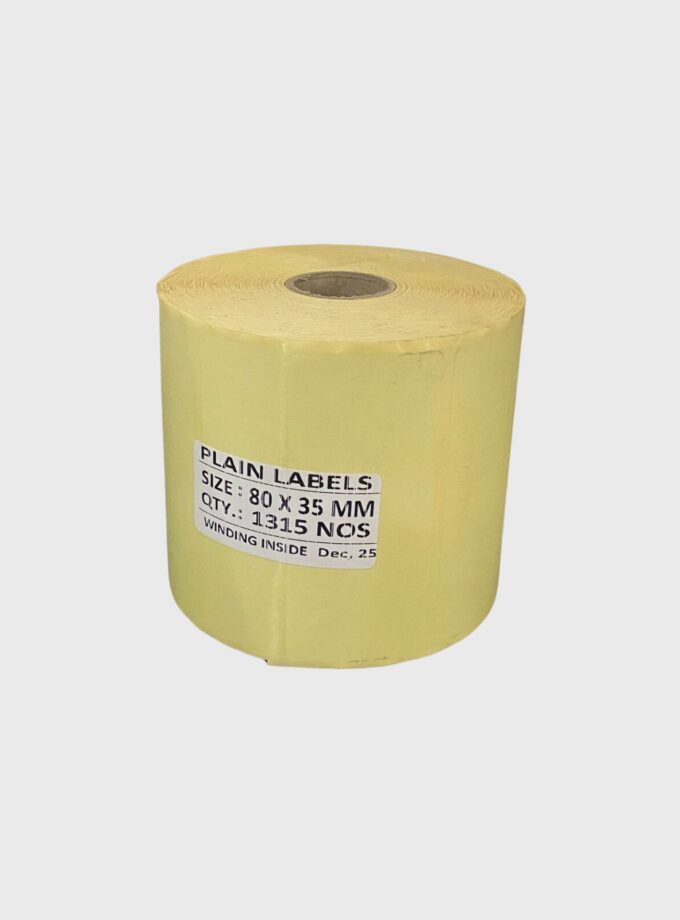 80X35 1Ups Chromo Label Roll with 1315 Label (Pack Of 6 Roll)