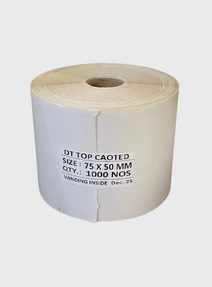 75X50 1Ups Direct Thermal Label Roll with 1000 Label (Pack Of 6 Roll)
