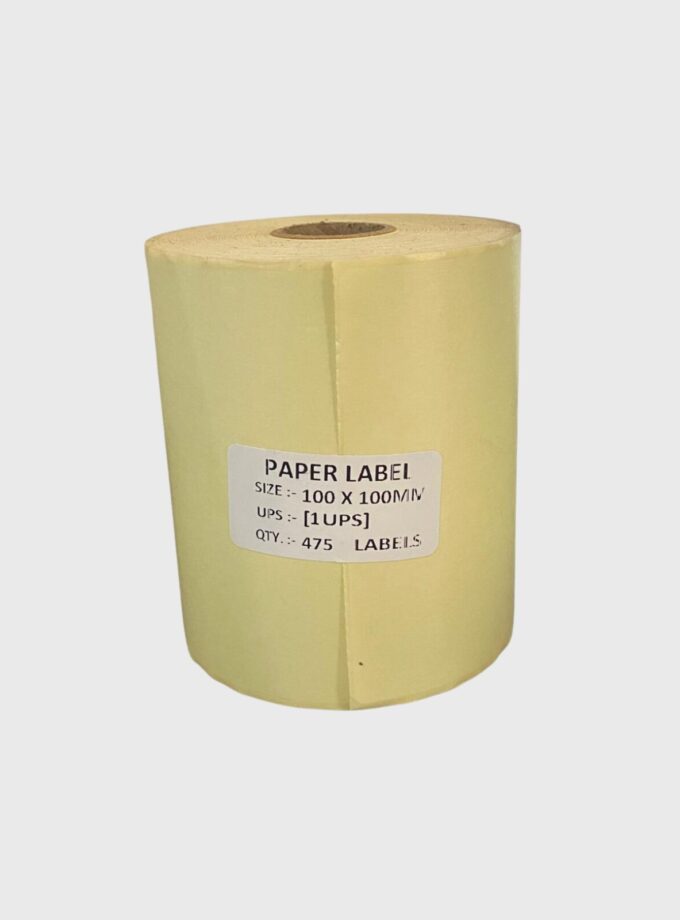 100X100 1Ups Chromo Label Roll with 475 Label (Pack Of 6 Roll)